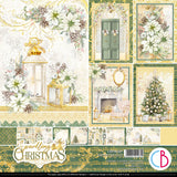 Ciao Bella Sparkling Christmas Paper Pad 12"x12" 12/Pkg