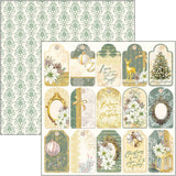 Ciao Bella Sparkling Christmas Paper Pad 12"x12" 12/Pkg