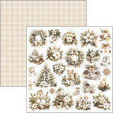 Ciao Bella - Winter Season Paper Pad 12"x12" 12/Pkg