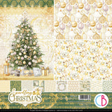 Ciao Bella Sparkling Christmas Patterns Pad 12"x12" 8/Pkg
