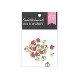 HERO ARTS MINI CLAY APPLES EMBELLISHMENTS FROM THE I PICK YOU COLLECTION