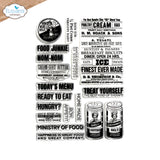 Elizabeth Craft Stamp -Let's Eat