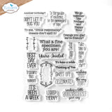 Elizabeth Craft Stamp -Playful Sentiments