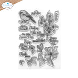 Elizabeth Craft Stamp -Floral Branches & Sentiments