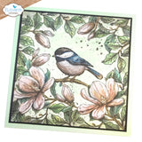 Elizabeth Craft Stamp -Floral Branches & Sentiments