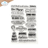 Elizabeth Craft Stamp -Summer Travel Sentiments