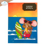 Elizabeth Craft Stamp -Summer Travel Sentiments