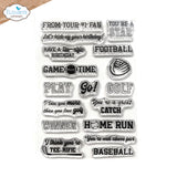Elizabeth Craft Stamp -Sport Sentiments