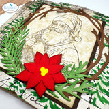 Elizabeth Craft Designs - Golden Season Collection - Clear Photopolymer Stamps - Santa