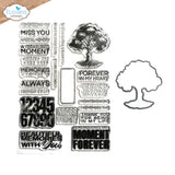 Elizabeth Craft Stamp -Tree of Life Stamp and Die Set