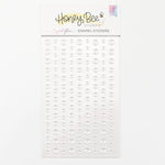 Honey Bee Stamps Crystal Glimmer Enamel Stickers - 135 Count