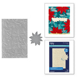 Spellbinders Playful Poinsettia 3D Embossing Folder & Die Set from the Simon's Snow Globes Collection by Simon Hurley