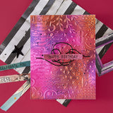 Spellbinders Distress Mix 3D Embossing Folder from the Beautifully Imperfect Collection