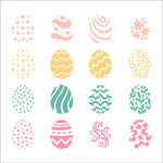 Honey Bee Stamps - Easter Eggs - Coordinating Stencil