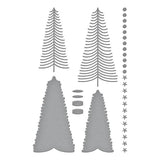Spellbinders Bottle Brush Trees Duo Etched Dies from the Classic Christmas Collection