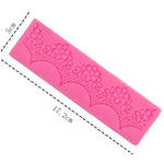 Sugarcraft - Lace mold solicone mat - Flowery lace