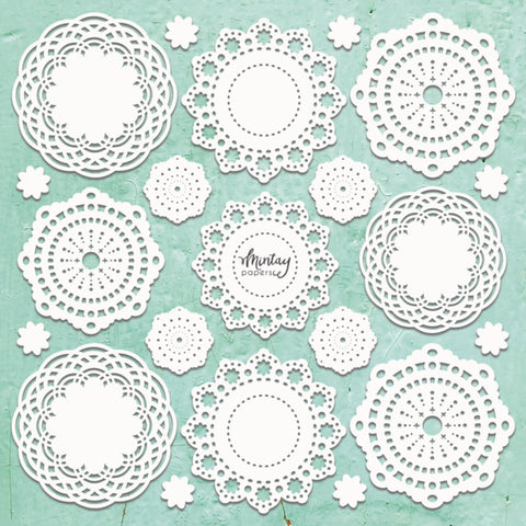 Mintay Papers MINTAY CHIPPIES - DECOR - DOILIES 2