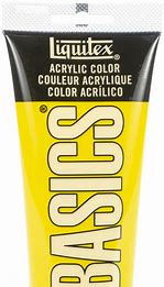Liquitex BASICS Acrylic Colors, 250ml (8.45 oz.) Tubes, Primary Yellow