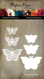 PAPER ROSE STUDIO - Alora Layered Butterfly Trio Metal Die