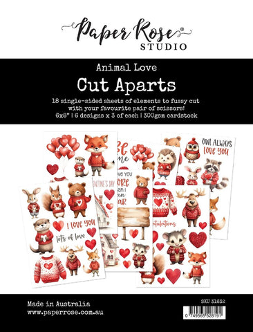 Paper Rose - Cut Aparts Paper Pack, Animal Love
