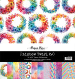 Paper Rose Rainbow Twirl 2.0 12x12 Paper Collection