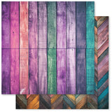 Paper Rose Rainbow Wood 12x12 Paper Collection