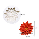 Sugarcraft - 3D silicone mold - Poinsettia Christmas Flower