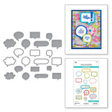 Spellbinders, Speech Bubbles Etched Dies from the Just Sayin' Collection by Kelly Bangs