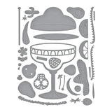 Spellbinders Sip Sip Ole' Etched Dies from the Happier Hour Collection