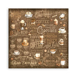 Stamperia Single-Sided Paper Pad 12"X12" 22/Pkg Coffee And Chocolate