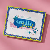 Spellbinders Speech Bubbles Sentiments Clear Stamp Set from the Just Sayin' Collection by Kelly Bangs