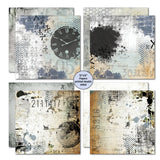 3Quarter Designs Eclectic Clocks 12x12 Design Paper & Diecuts Set