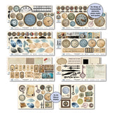 3Quarter Designs Eclectic Clocks 12x12 Design Paper & Diecuts Set