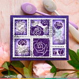 Waffle Flower Postage Collage Love Clear Stamps