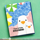 Waffle Flower Clear Stamp, Inquisitive Seagulls