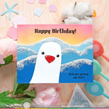 Waffle Flower Clear Stamp, Inquisitive Seagulls