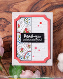 Waffle Flower x Susan Bates Round Bookmark - Book Lover Stamp Set