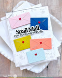 Waffle Flower Postage Collage Mini Seals Stamp Set