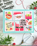 Waffle Flower x Galina Filippenko - Postage Collage Dear Santa Stamp Set