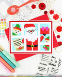 Waffle Flower x Galina Filippenko - Postage Collage Dear Santa Stamp Set