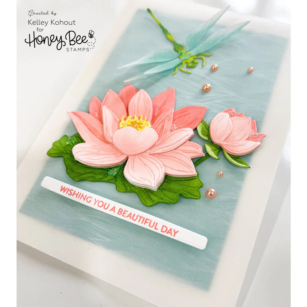 Honey Bee Stamps Lovely Layers: Water Lily - Honey Cuts