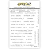 Honey Bee Stamps Mini Messages: Holiday - 4x5 Stamp Set