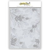 Honey Bee Snowy Pines - 3D Embossing Folder