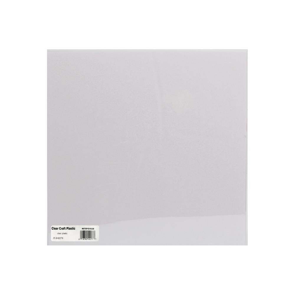 Grafix Craft Plastic Sheets 12x12 4/Pkg - Clear .007