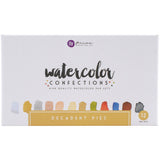 Prima Watercolor Confections Watercolor Pans 12/Pkg - Decadent Pies