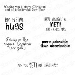 LC Stamping Bella Cling Stamps Yeti Sentiments