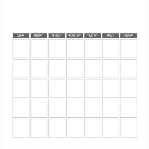 PhotoPlay Blank Calendar Sheets 12"X12"
