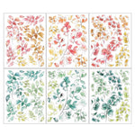 49 and Market Spectrum Sherbert Rub-Ons 6"X8" 6/Sheets Leaves