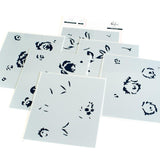Pinkfresh Studio Stencils 4.25"X5.25" 6/Pkg Grant Yourself Grace Layering
