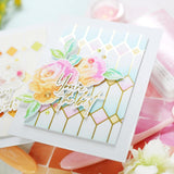 Pinkfresh Studio Stencils 4.25"X5.25" 6/Pkg Grant Yourself Grace Layering